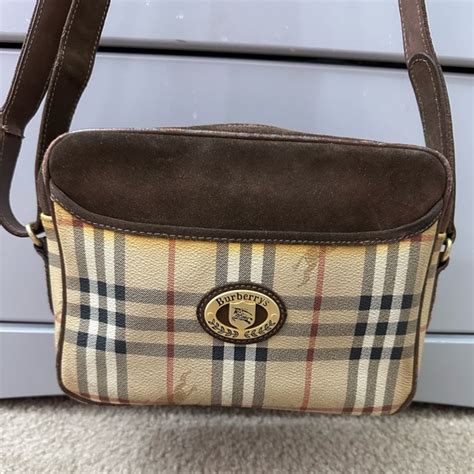 burberry handbag vintage|authentic vintage Burberry bag.